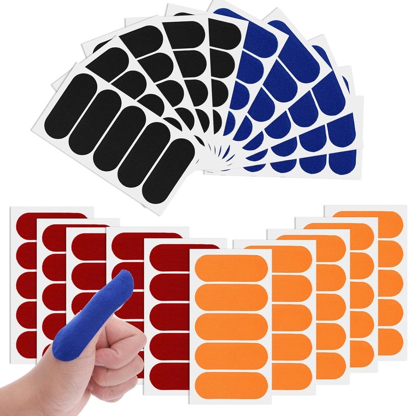 Larrel 100PCS Bowling Tape, 2.8x7.5cm/1.1x3inch Bowling Finger Tape, 4 Colors Bowling-Ball Thumb Tapes, Bowler Protective Tapes for Women and Men, Bowling-Accessories for Bowlers Exercise Sport - Image 1